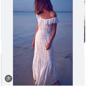 Loveshack Fancy Niko dress white size 2 NWT